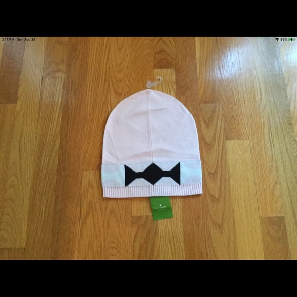 Kate Spade pink beanie knit hat NWT - Picture 1 of 8